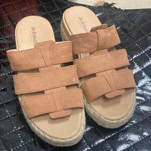 Dr. Scholl's Brown Espadrille Sandals